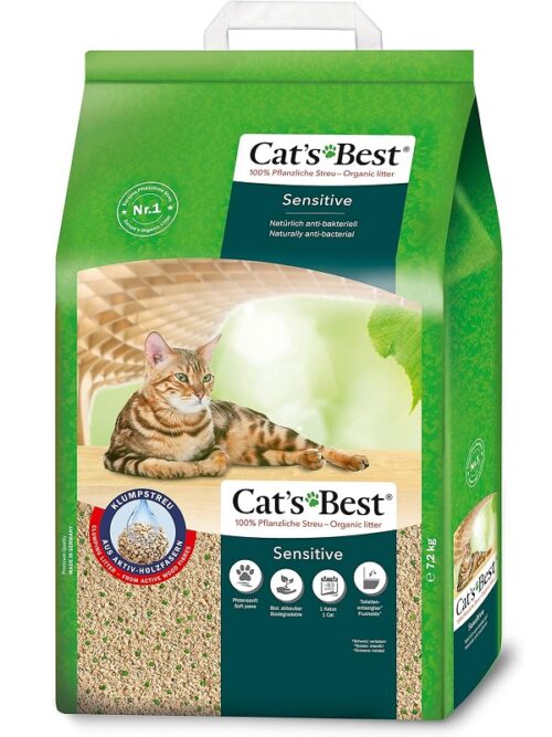 Cat's best sensitive kassiliiv 20L/7,2KG