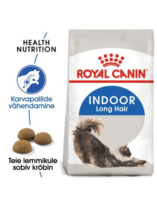 Royal Canin Indoor Long Hair kuivtoit pikakarvalistele toakassidele