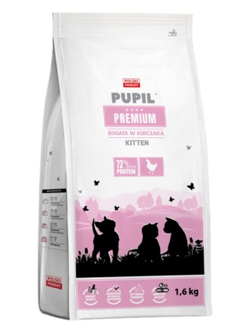 Kuivtoit kassipojale Pupil Prime Kitten, kana 1.6kg