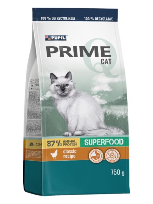 Pupil Prime kuivtoit kassile, kana+köögiviljad 750g