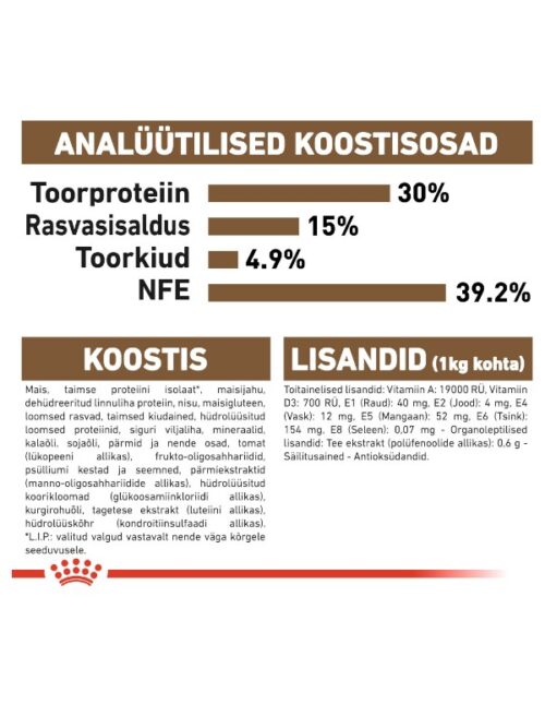 Royal Canin Sterilised Ageing 12+ kuivtoit eakale kassile