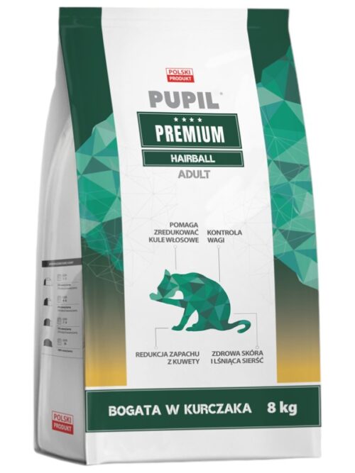 Kuivtoit kassile Pupil Premium, karvapallide vastane 8 kg