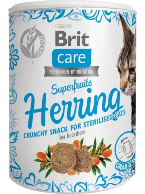 Brit Care Superfruits 100g, heeringas ja astelpaju