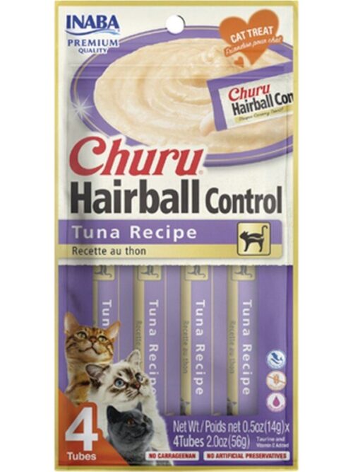 Churu Hairball kreemjas kassimaius tuunikalaga 56g