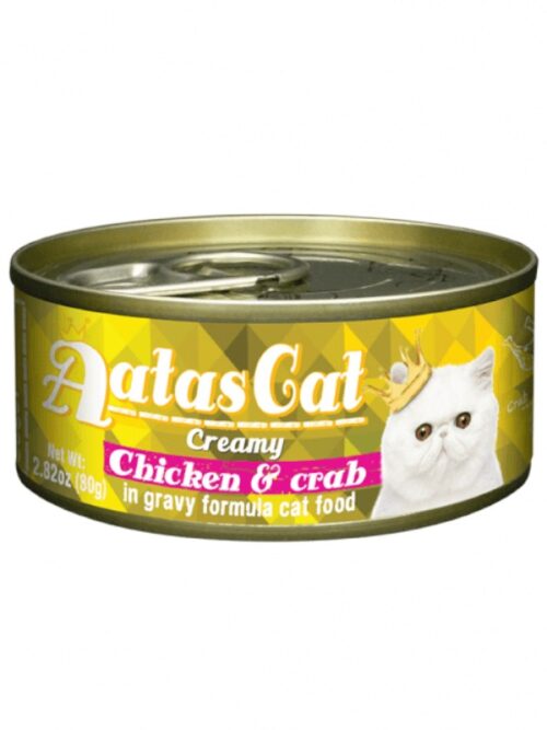 Aatas Cat Creamy Chicken Crab konserv kassile 80 g