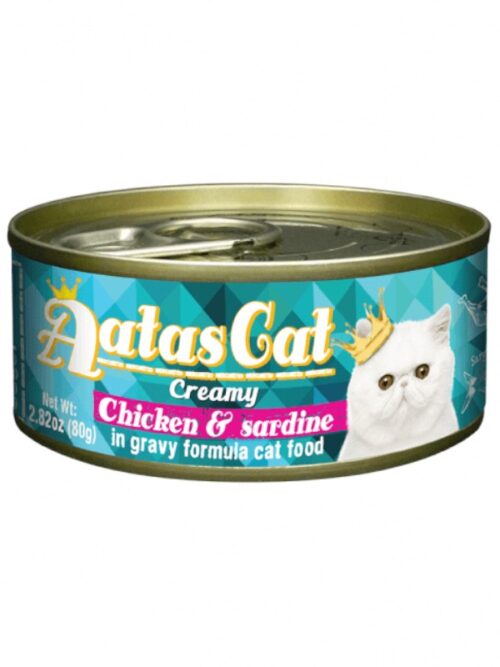 Aatas Cat Creamy Chicken Sardine konserv kassile 80 g