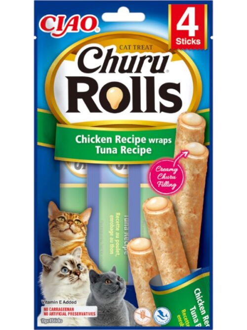 Churu Rolls maius kassidele kana ja tuunikalaga 40g