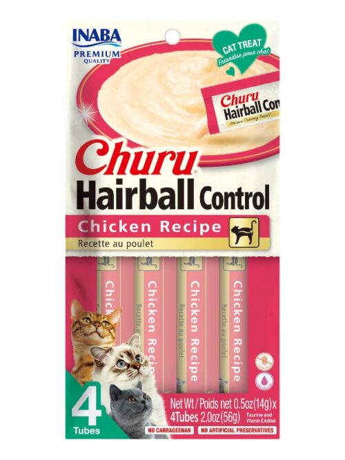 Churu vedelmaius Hairball chicken 4x14g