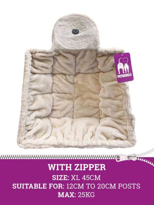 Rippkiik Petrebels ZIP square XL 45cm, cream