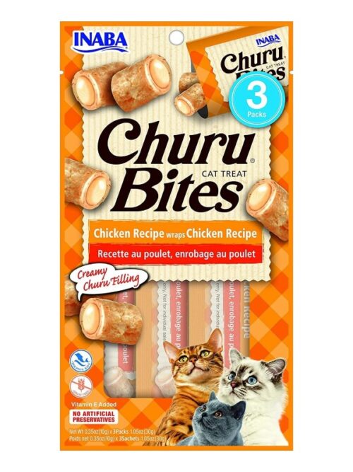 Churu Bites maiused kassile kanaga 3x10g