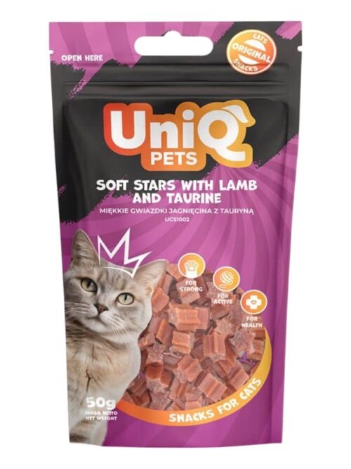 Maius kassidele Uniq pets, lambaliha ja tauriiniga 50g