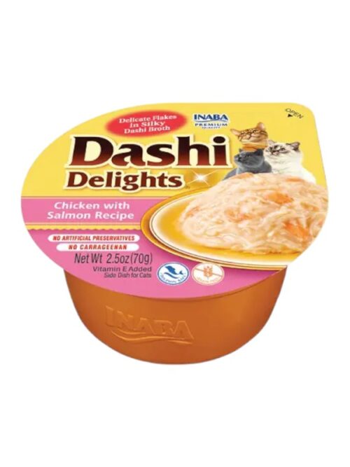 Inaba Dashi Delights Kana ja lõhe konserv kassile 70g