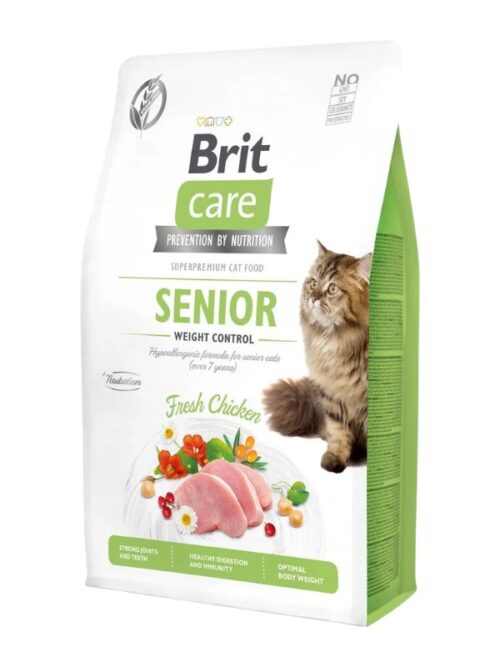 Brit Care Senior Weight Control kuivtoit kassile 400g