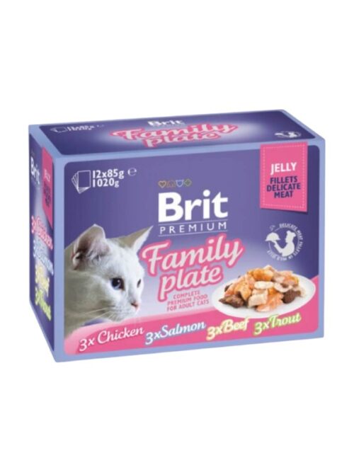 Brit Premium assortii "Family Plate Jelly" 12x85g