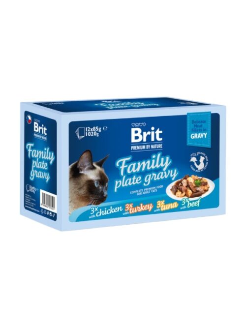 Brit Premium assortii "Family Plate Gravy" 12x85g