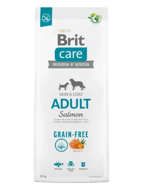 Brit Care Grain-free Adult Salmon Skin&Coat koeratoit 1kg