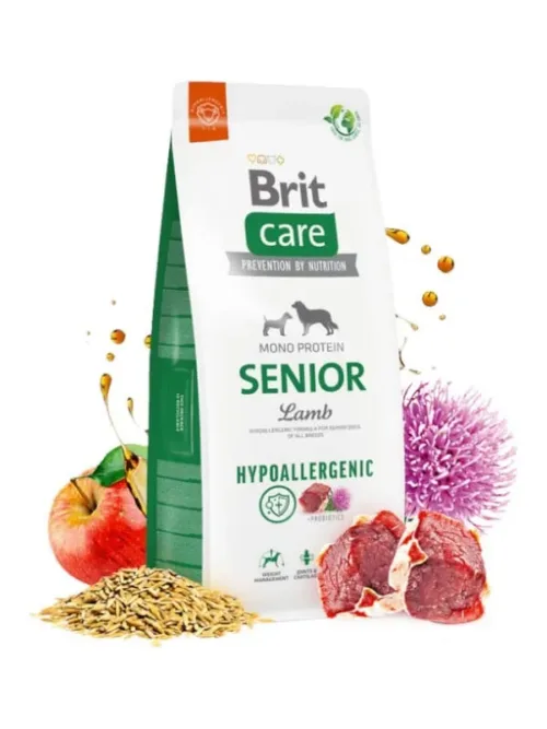 Brit Care Hypoallergenic Senior koeratoit lamba ja riisiga 3kg