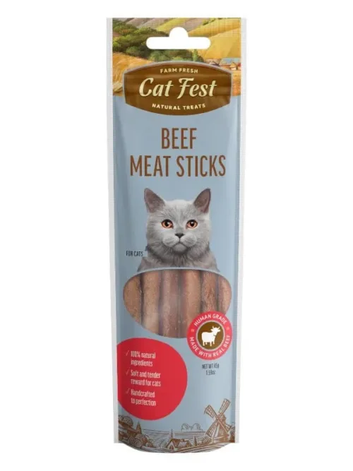 CatFest veiseliha õrnad vorstikesed kassidele 45g