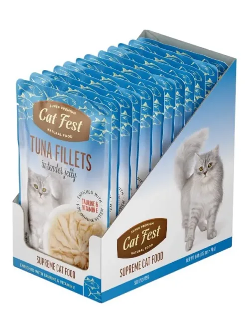 Catfest märgtoit kassidele, tõeline filee ja ehtsad maitsed. Tauriiniga