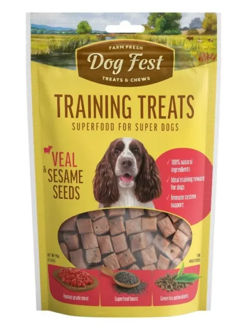 DogFest treeningmaius veiselihast seesamiseemnetega kõikidele koertele 90g