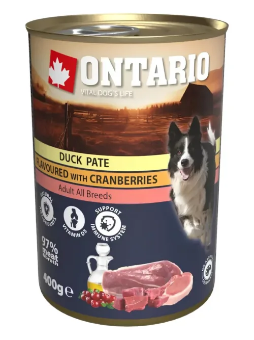 Ontario pasteet koertele pardi ja jõhvikatega 800g