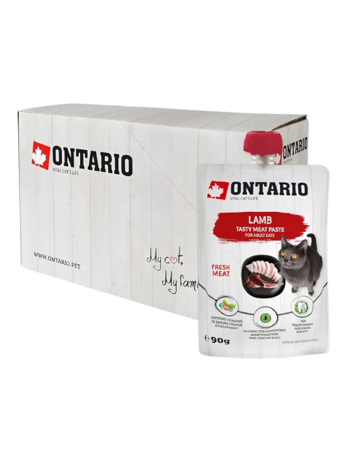 Ontario maius kassidele, lihapasta tuubis