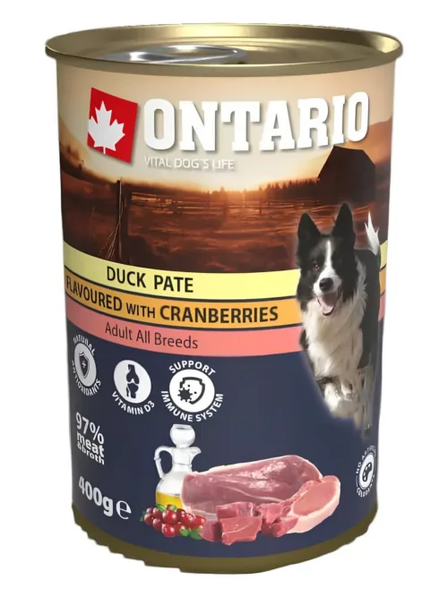 Ontario pasteet koertele pardi ja jõhvikatega 400g