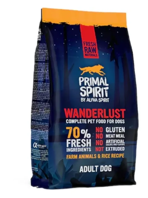 Primal Spirit külmpressitud toit koertele