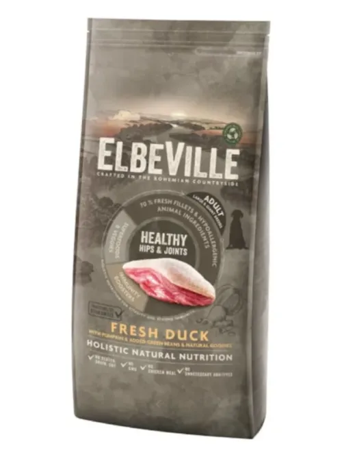 Elbeville Healthy Hips & Joints koeratoit suurtele tõugudele pardiga 11.4kg