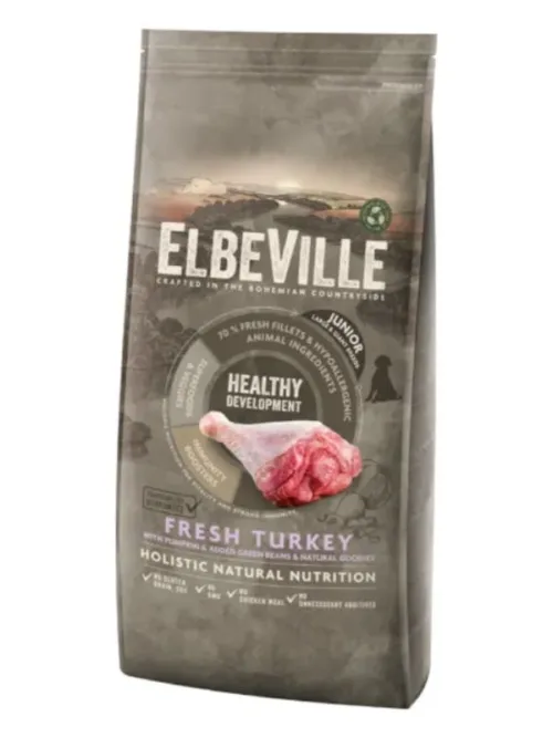 Elbeville Puppy & Junior Large breeds Healthy Development kalkuniga 11.4 kg