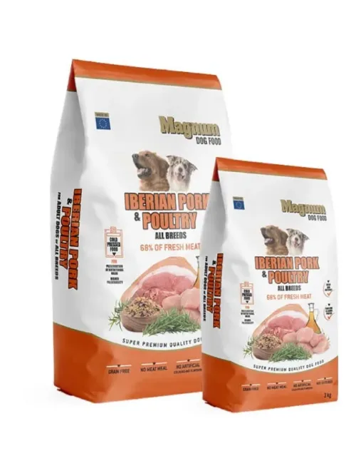 Magnum Ibeeria siga/vabakäigu kana külmpressitud koeratoit 12 kg