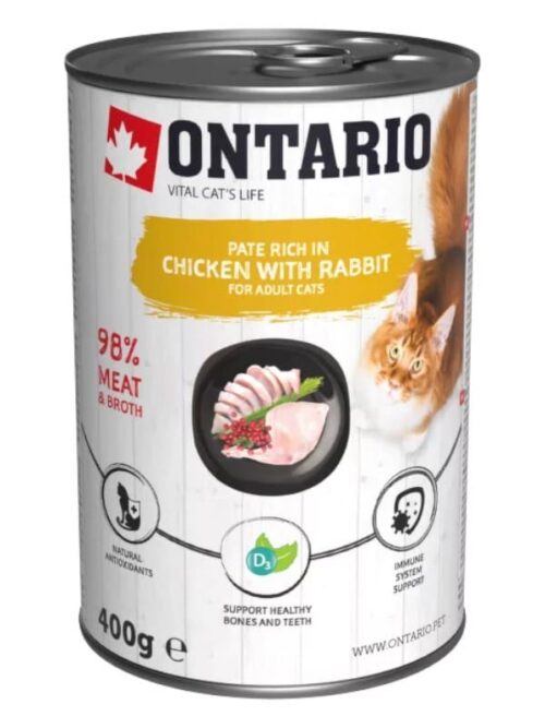 Ontario lihapatee kassile kana, küüliku ja jõhvikatega 400g