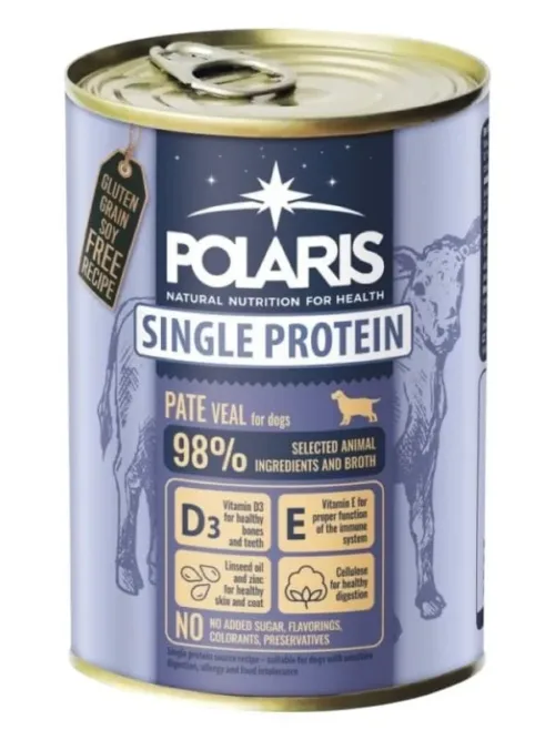Polaris vasikaga monoproteiin koerakonserv 6x400g
