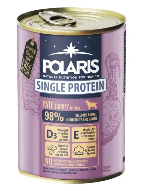 Polaris kalkuniga monoproteiin koerakonserv 6x400g