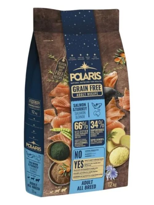 Polaris grainfree adult salmon&turkey 12kg