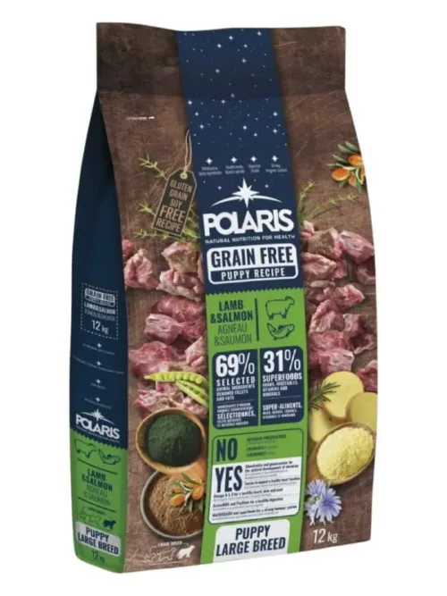 Polaris grainfree puppy large lamb&salmon 12 kg