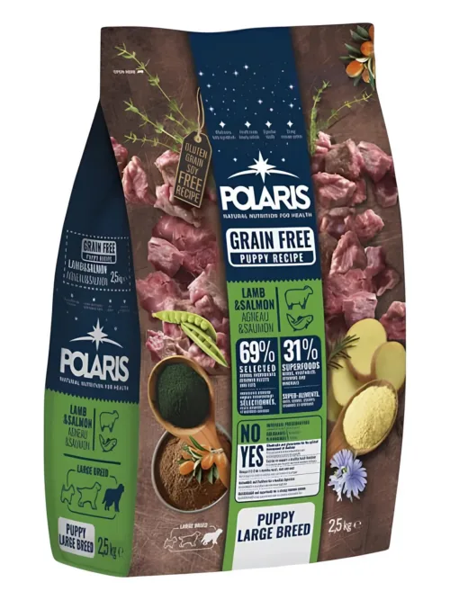 Polaris grainfree puppy large lamb&salmon 2,5kg