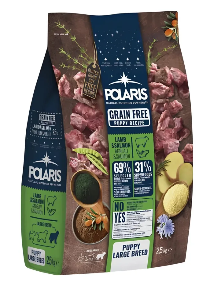 Polaris grainfree puppy large lamb&salmon 2,5kg