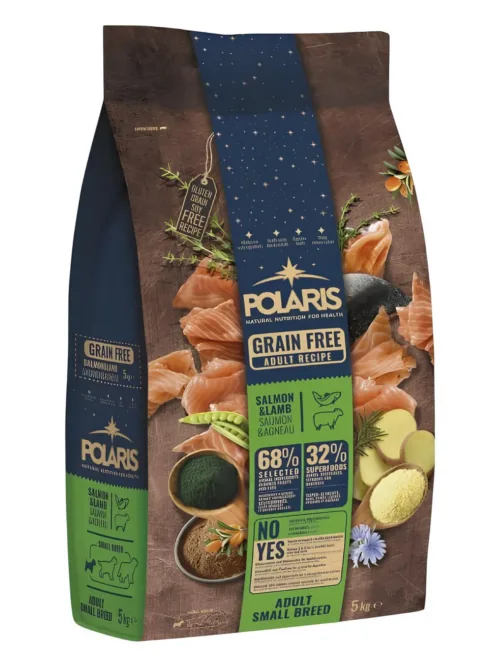 Polaris grainfree salmon&lamb adult small breeds 5kg