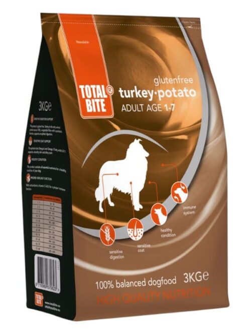 Total Bite Turkey & Potato gluteenivaba koeratoit 3kg