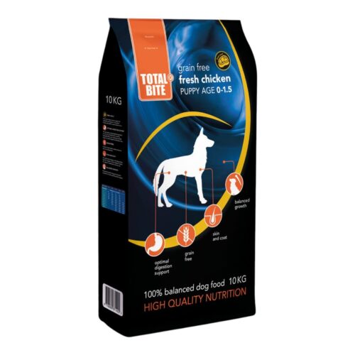 Total Bite kutsikatele, teraviljavaba ,värske kanalihaga 10 kg