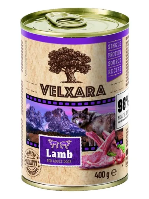 Velxara monoproteiin pate koerakonserv lambaga 6x 400g