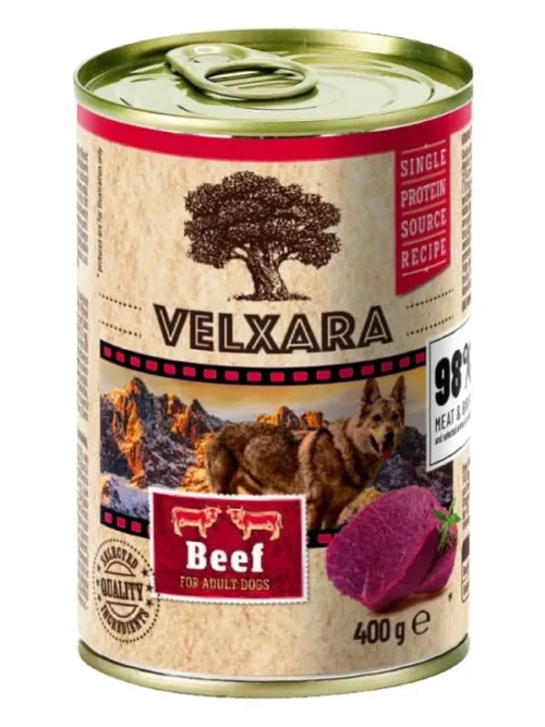 Velxara monoproteiin pate koerakonserv veisega 6x 400g