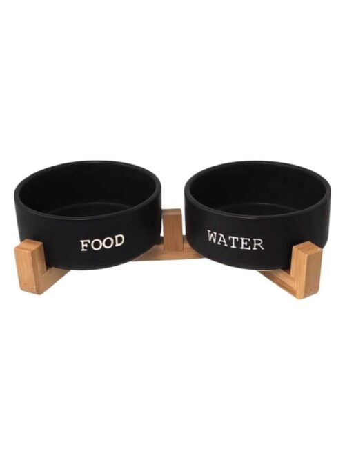 Keraamilised kausid koertele Dog Fantasy, must 400ml
