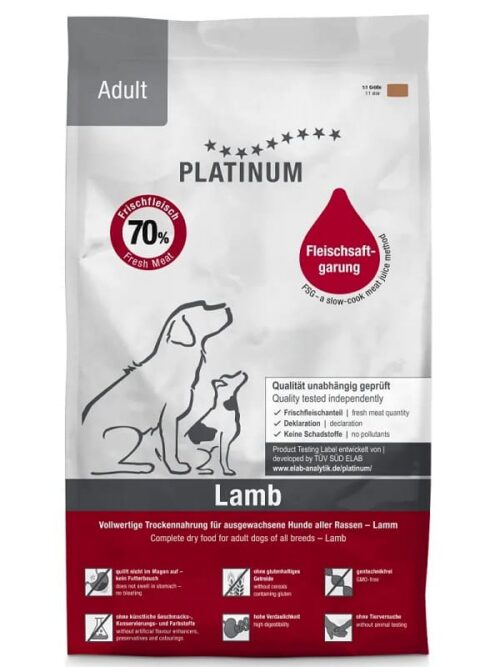 Platinum Adult Lamb, külmpressitud koeratoit lambaga 1.5kg