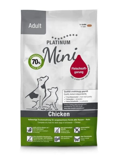 Platinum Adult Chicken Mini külmpressitud toit minitõugudele 900g