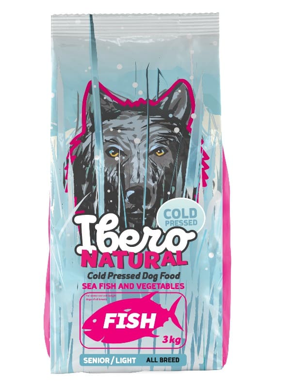 Ibero Senior külmpressitud toit seenioritele kalaga 3kg