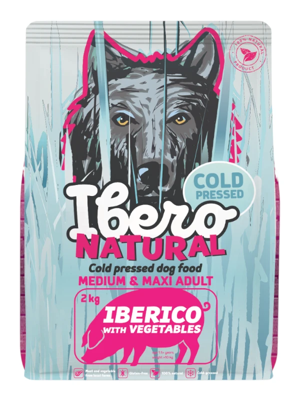 Ibero külmpressitud toit keskmistele ja suurtele tõugudele, Iberico 2kg