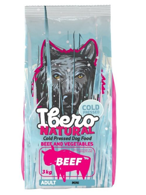 Külmpressitud toit Ibero väikestele tõugudele veisega 3kg