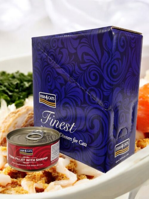 Fish4Cats Finest konserv tuunikala / krevett, 10x70g
